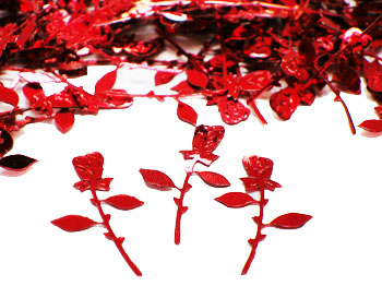 Red Long Stemmed Rose Confetti